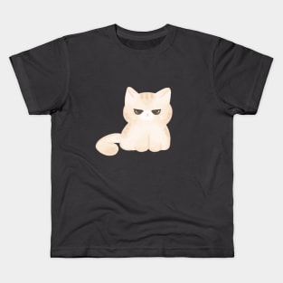Cute little chonky angry cat Kids T-Shirt